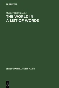 The world in a list of words_cover