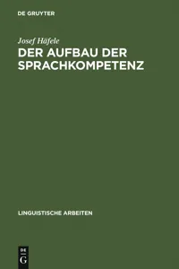 Der Aufbau der Sprachkompetenz_cover