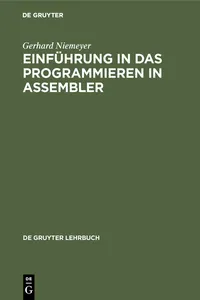 Einführung in das Programmieren in ASSEMBLER_cover