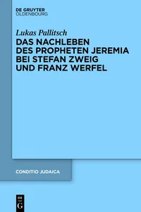 Das Nachleben des Propheten Jeremia bei Stefan Zweig und Franz Werfel_cover