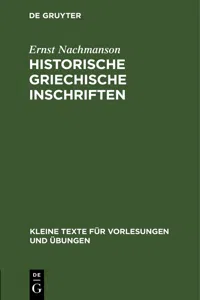 Historische griechische Inschriften_cover