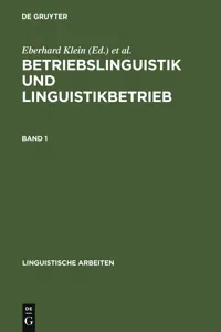 Betriebslinguistik und Linguistikbetrieb_cover