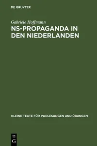 NS-Propaganda in den Niederlanden_cover