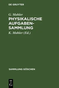 Physikalische Aufgabensammlung_cover