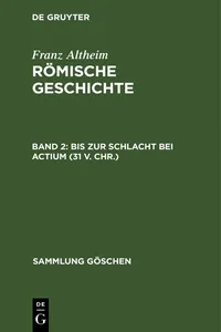 Bis zur Schlacht bei Actium_cover