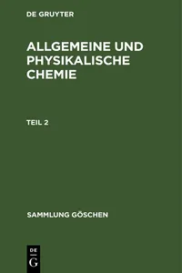 Allgemeine und physikalische Chemie. Teil 2_cover