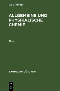 Allgemeine und physikalische Chemie. Teil 1_cover