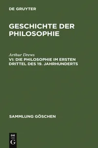 Die Philosophie im ersten Drittel des 19. Jahrhunderts_cover