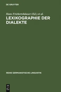 Lexikographie der Dialekte_cover