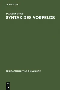 Syntax des Vorfelds_cover