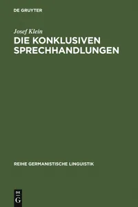 Die konklusiven Sprechhandlungen_cover