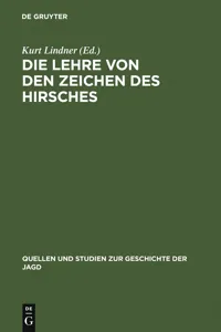 Die Lehre von den Zeichen des Hirsches_cover