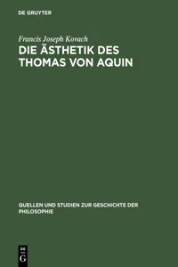 Die Ästhetik des Thomas von Aquin_cover