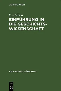 Einführung in die Geschichtswissenschaft_cover