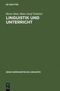 Linguistik und Unterricht_cover