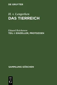 Einzeller, Protozoen_cover