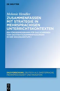 Zusammenfassen mit Strategie in mehrsprachigen Unterrichtskontexten_cover