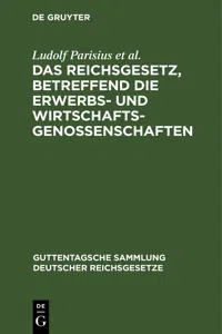 Das Reichsgesetz, betreffend die Erwerbs- und Wirtschaftsgenossenschaften_cover