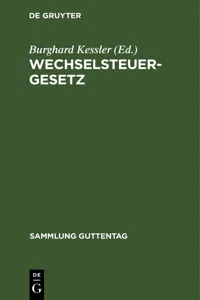 Wechselsteuergesetz_cover