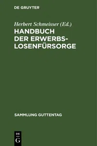 Handbuch der Erwerbslosenfürsorge_cover