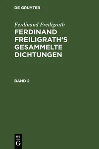 Ferdinand Freiligrath: Gesammelte Dichtungen. Band 2_cover