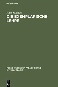 Die exemplarische Lehre_cover