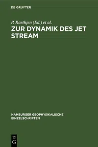 Zur Dynamik des jet stream_cover