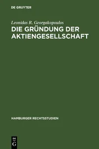 Die Gründung der Aktiengesellschaft_cover