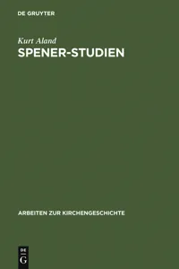 Spener-Studien_cover