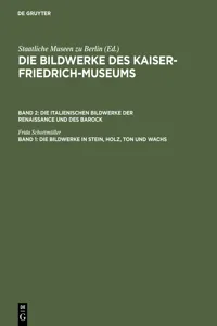 Die Bildwerke in Stein, Holz, Ton und Wachs_cover