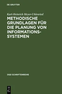 Methodische Grundlagen für die Planung von Informationssystemen_cover