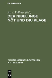 Der Nibelunge nôt und diu klage_cover