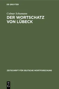 Der Wortschatz von Lübeck_cover