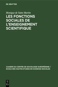 Les fonctions sociales de l'enseignement scientifique_cover