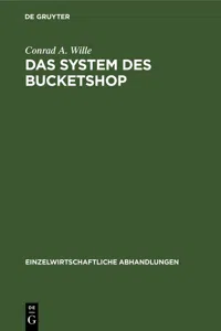 Das System des Bucketshop_cover