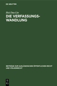 Die Verfassungswandlung_cover