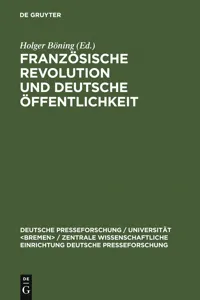 Französische Revolution und deutsche Öffentlichkeit_cover