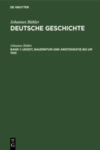 Urzeit, Bauerntum und Aristokratie bis um 1100_cover