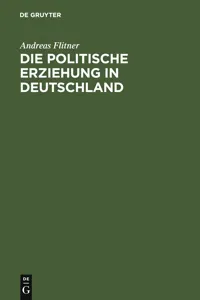 Die politische Erziehung in Deutschland_cover