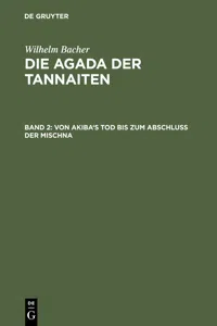 Von Akiba's Tod bis zum Abschluß der Mischna_cover