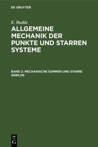 Mechanische Summen und starre Gebilde_cover