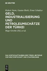 Geld, Industrialisierung und Petroleumschätze der Türkei_cover