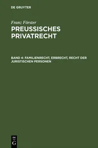 Familienrecht, Erbrecht, Recht der juristischen Personen_cover