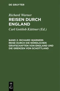 Richard Warners Reise durch die nördlichen Grafschaften von England und die Grenzen von Schottland_cover