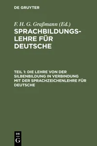 Die Lehre von der Silbenbildung in Verbindung mit der Sprachzeichenlehre für Deutsche_cover