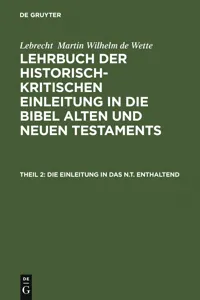 Die Einleitung in das N.T. enthaltend_cover