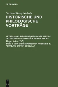 Vom ersten punischen Kriege bis zu Pompejus' erstem Consulat_cover