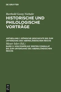 Von Pompejus' ersten Consulat bis zum Untergang des abendländischen Reichs_cover