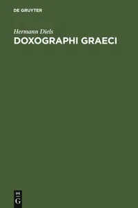 Doxographi Graeci_cover