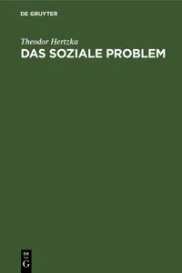 Das soziale Problem_cover